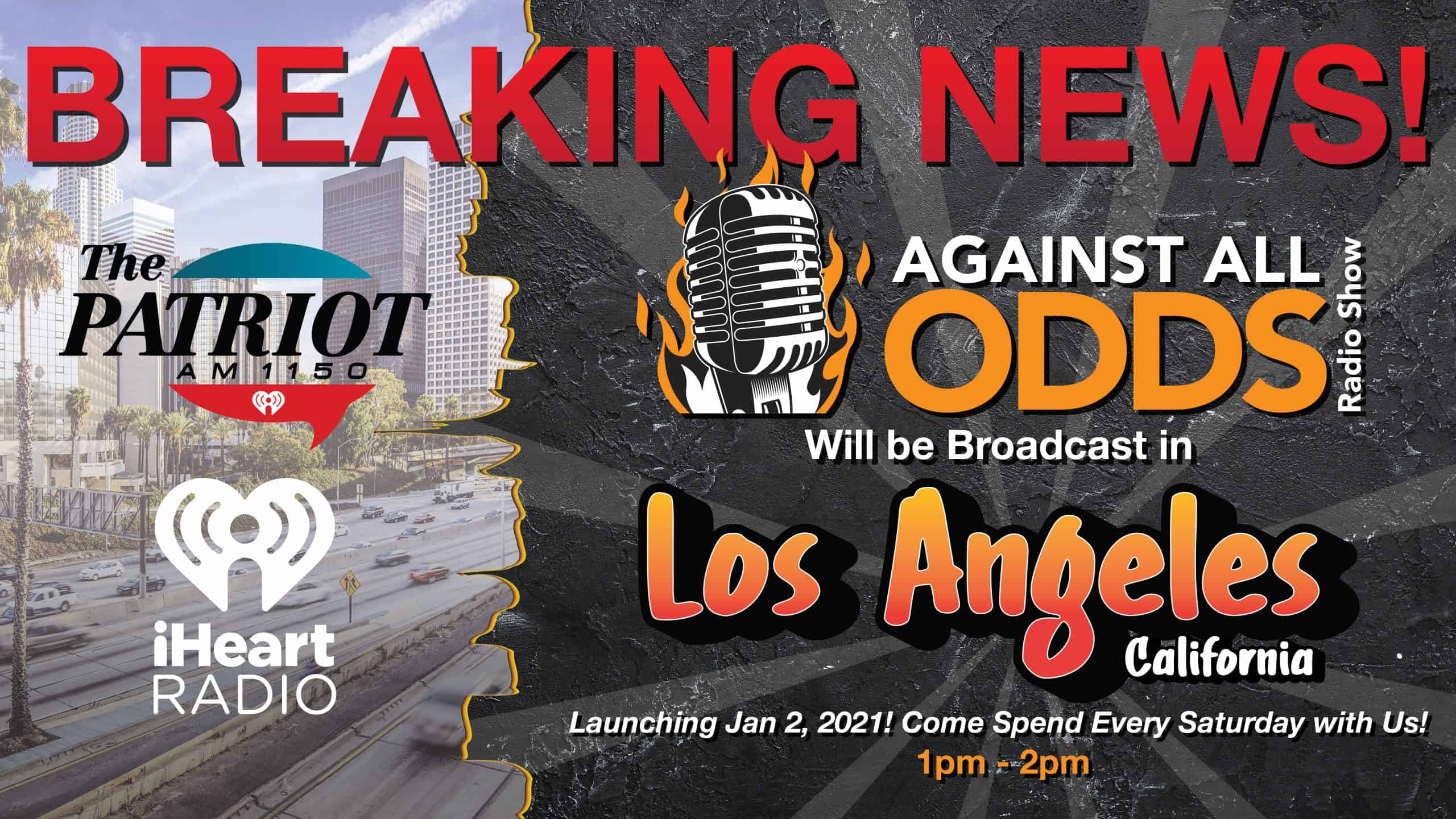 Breaking News! Against All Odds Radio Show LIVE Newest Market Is…